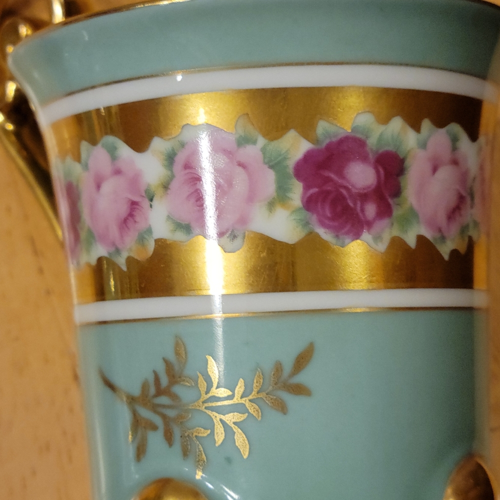 Antique JK Carlsbad Tea cup and Saucer made in Western Germany